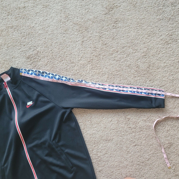 Nike Black Performance Jacket with Red and Blue Accents - Picture 9 of 14